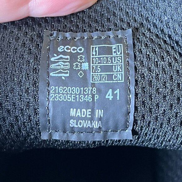 Ecco Nouvelle Lace Up Womens Sneakers Shoes Limestone Leather Size 41 US 10-10.5 - Picture 11 of 11